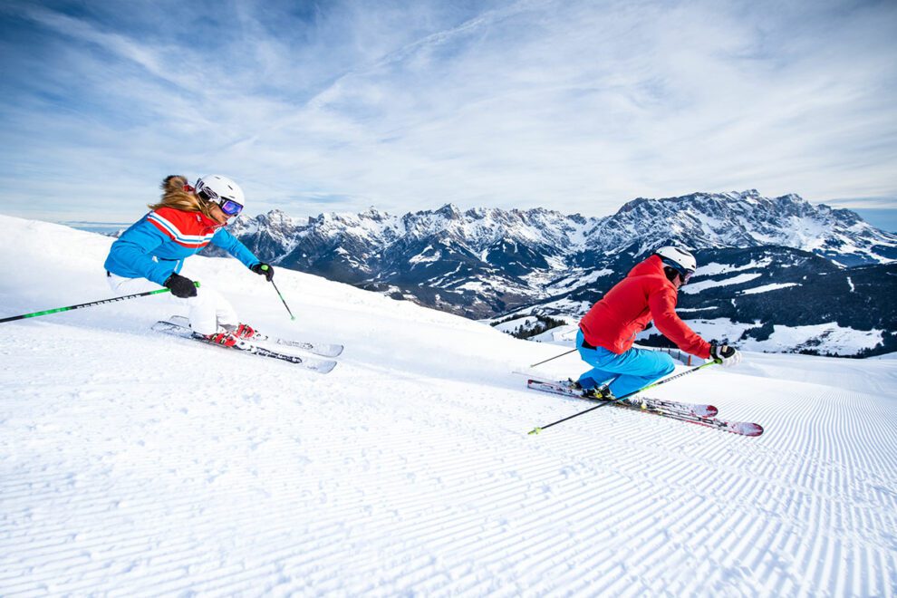 Skifahren im Skigebiet Hochkönig